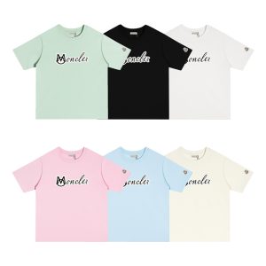 Camisetas Moncler Logo blanco y negro