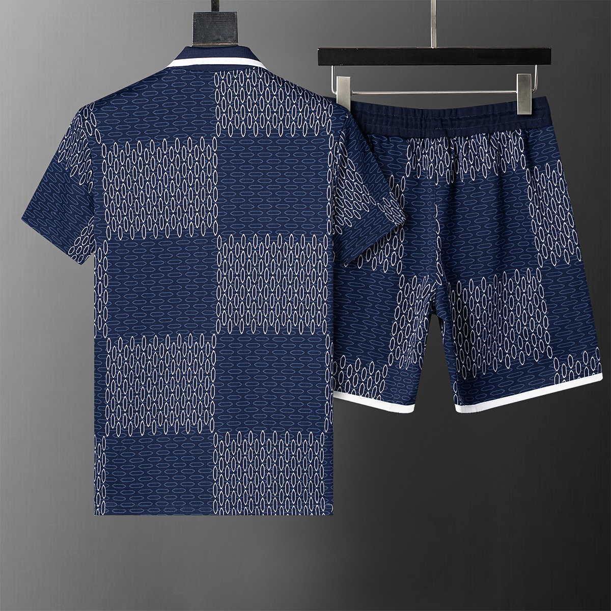 Conjunto corto Louis Vuitton azul - Imagen 2