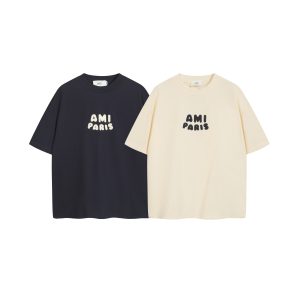 Camiseta Ami Paris Blanco/Negro
