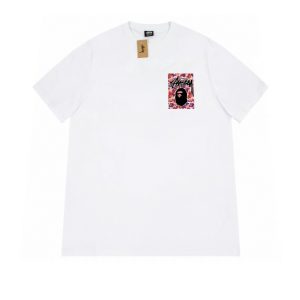Camiseta Stussy BAPE Blanca