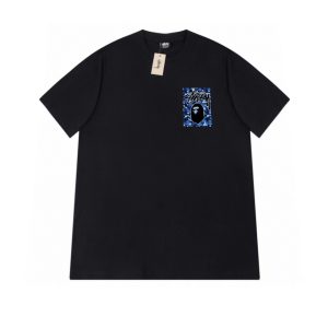 Camiseta Stussy BAPE Negra