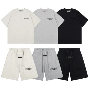 Essentials conjunto corto- Beige/Negro/Gris