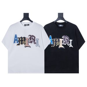 Camiseta AMIRI-Blanco y Negro