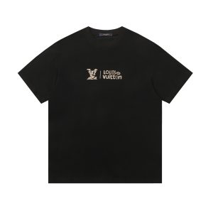 Camiseta Louis Vuitton- Gold Logo