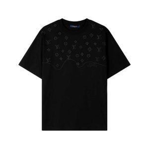 Camiseta Louis Vuitton Negra-  Melted effect