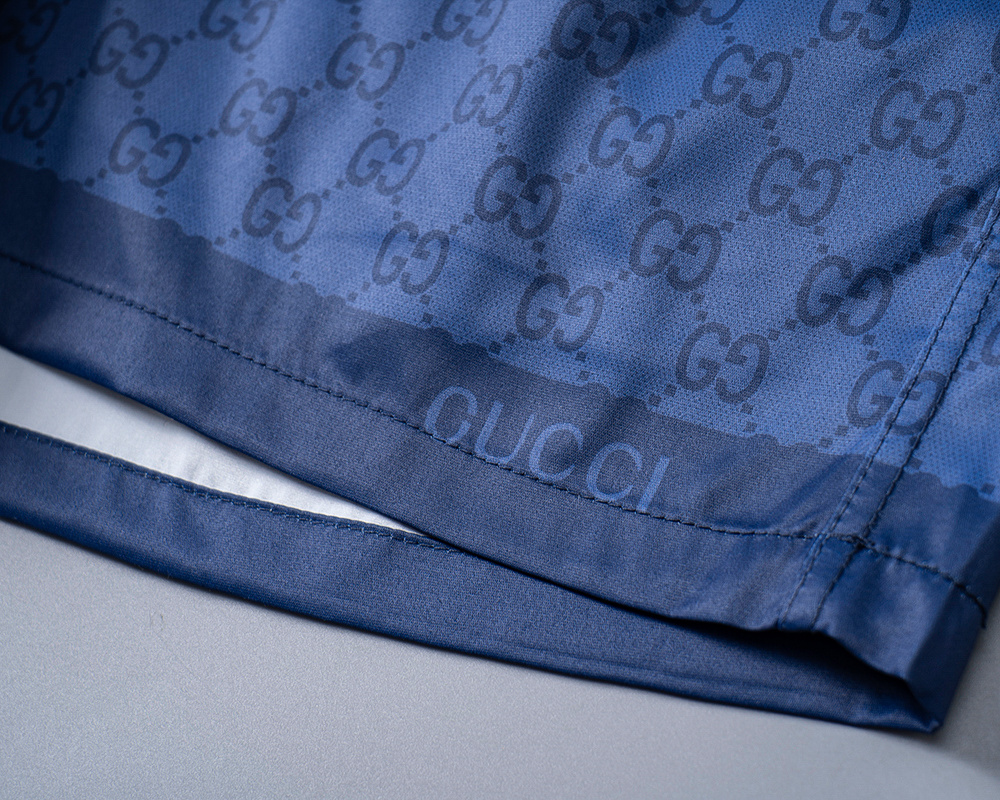 Pantalón corto baño Gucci azul - Imagen 4