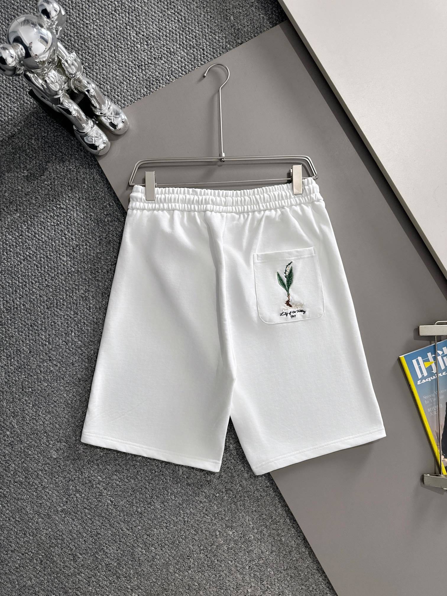 Pantalón corto Dior Flower logo - Imagen 10