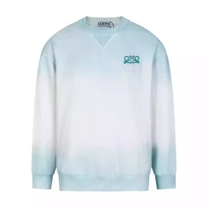 Sudadera Loewe efecto manchado azul claro