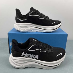 Hoka Clifton 10 negro blanco