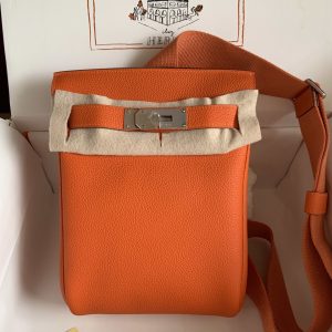 Bolso bandolera Hermes Hac a Dos G5 naranja