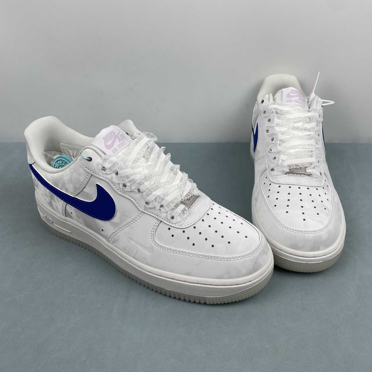 Nike Air Force 1 Low White Game Royal - Imagen 8