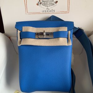 Bolso bandolera Hermes Hac a Dos G5 azul