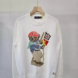 Suéter Polo Ralph Lauren Playing Kite Bear blanco